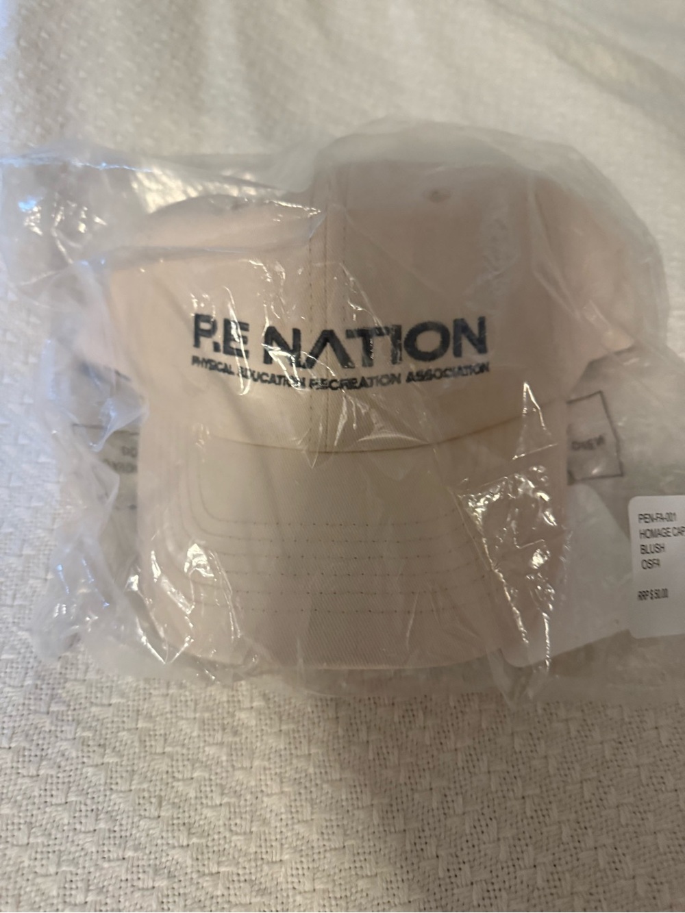 P.E Nation Pale Pink Logo Baseball Cap